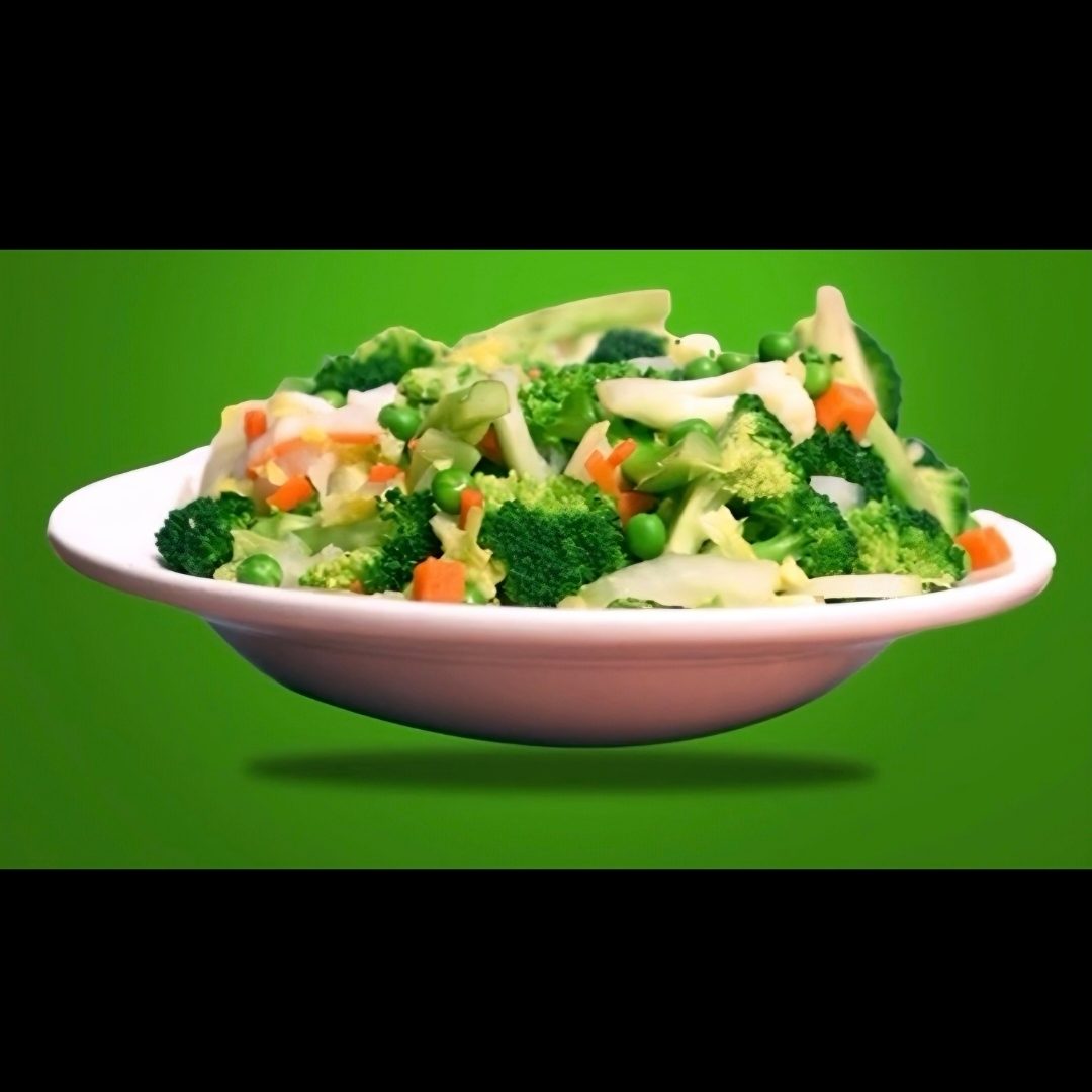 Steamed Vegetables.
