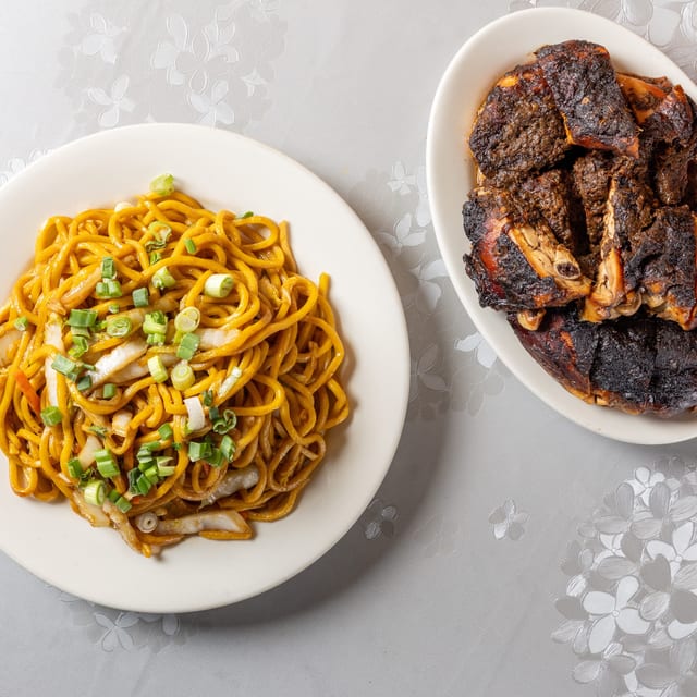 Jerk Chicken Lo Mein.