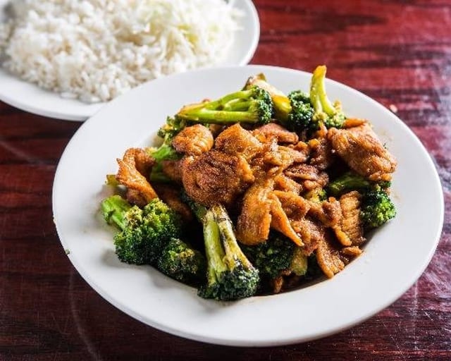 Jerk Chicken with Broccoli.